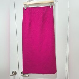 BNWT Zara midi skirt, size Small, Fuchsia